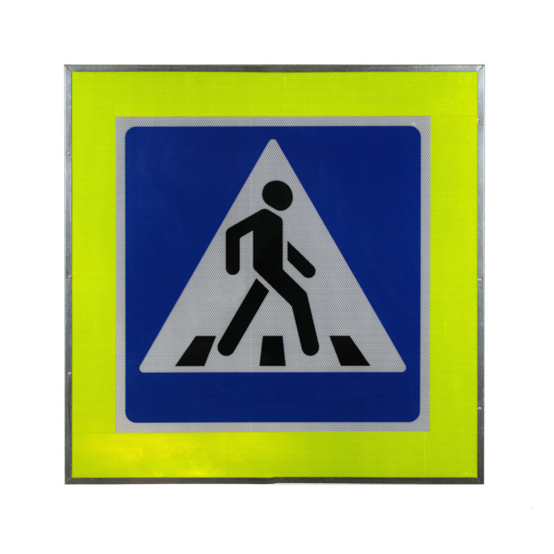 Дорожный знак 5.19.1 (пешеходный переход) с внутренней подсветкой односторонний