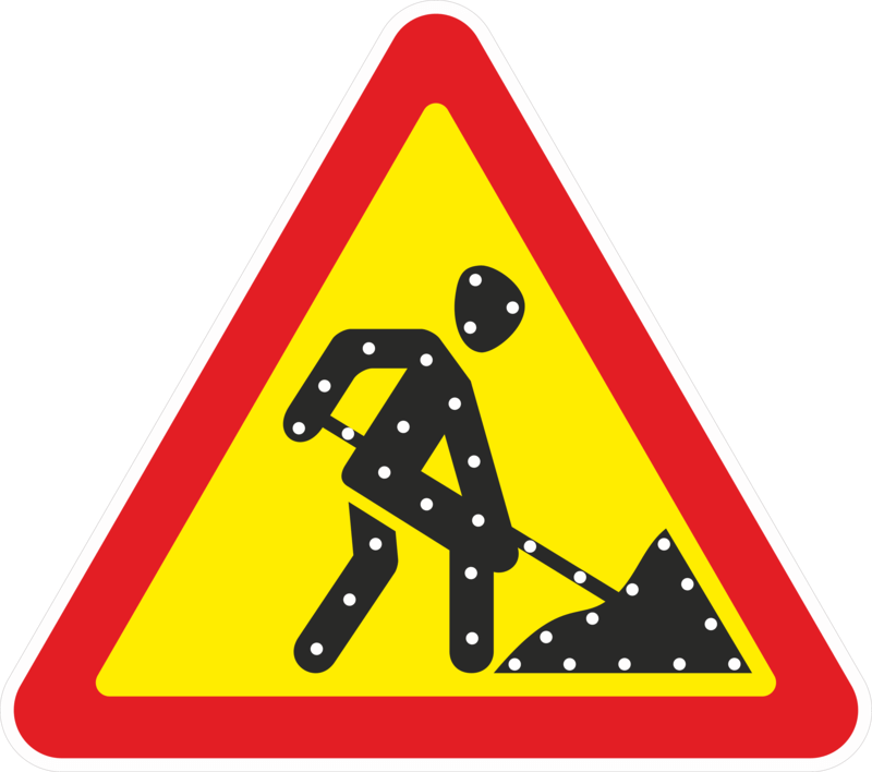 Светодиодный дорожный знак 1.25 «Дорожные работы»