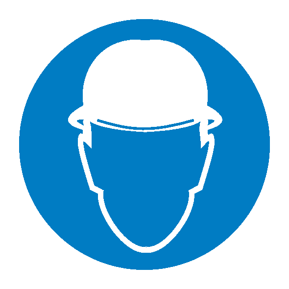 Знак безопасности М02 «Работать в защитной каске (шлеме)»