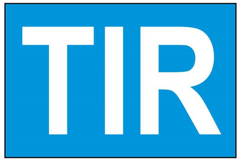 Обозначение - Международные дорожные перевозки (TIR)
